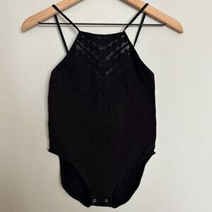 Free People Lace Eyelet Bodysuit